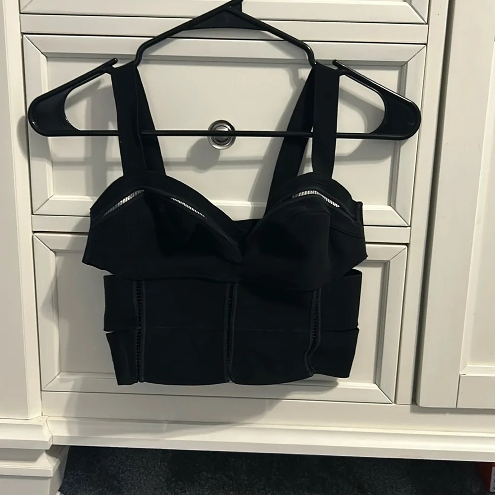 black cutout top